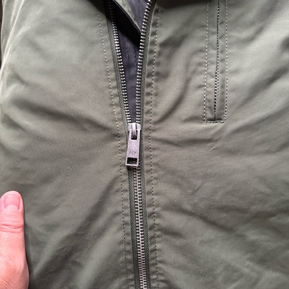 Armani Exchange Olive and Black Quilted Jacket - Picture 8 of 8